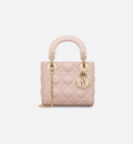 Mini Dioriviera Lady Dior Lambskin Handbag Elegant Designer Style Bag