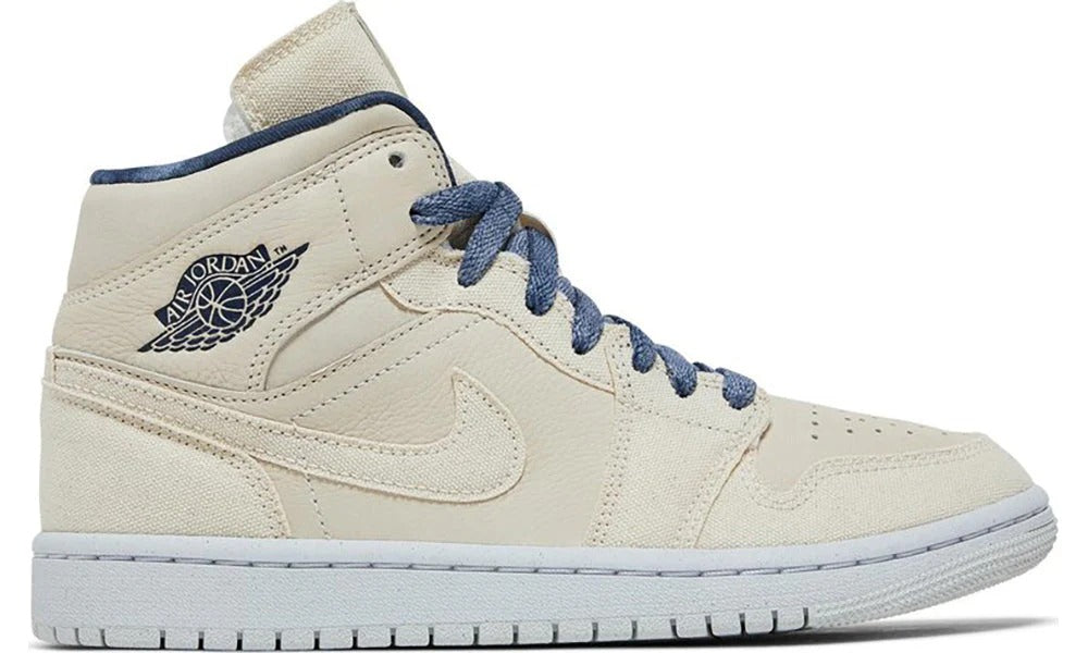 Air Jordan 1 Mid SE Sanddrift Beige Leather Lifestyle Sneakers