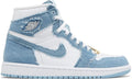 Air Jordan 1 High OG Denim Washed Indigo Leather Sneakers