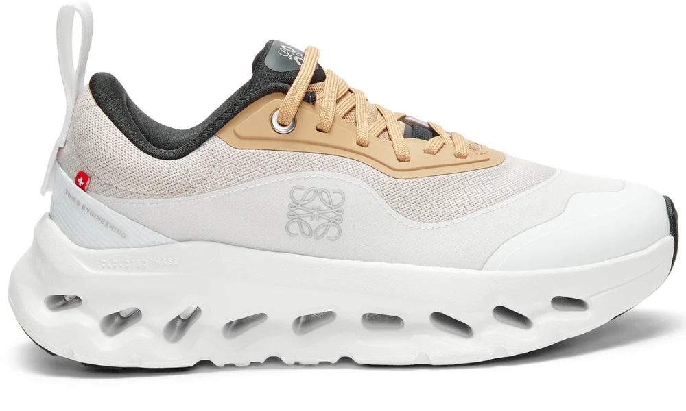 Loewe x On Cloudtilt 2.0 Tan White Lightweight Mesh Sneakers