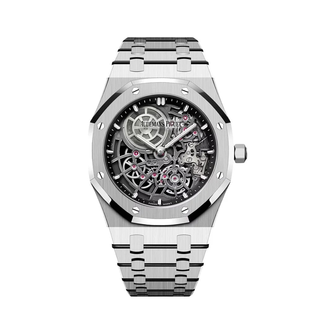 Audemars Piguet Royal Oak Jumbo Extra-Thin Openworked White Gold Watch