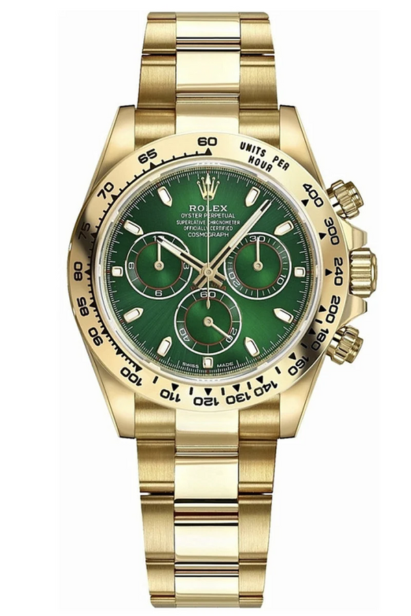 Rolex Cosmograph Daytona Green Dial 116508 Luxury Chronograph Watch