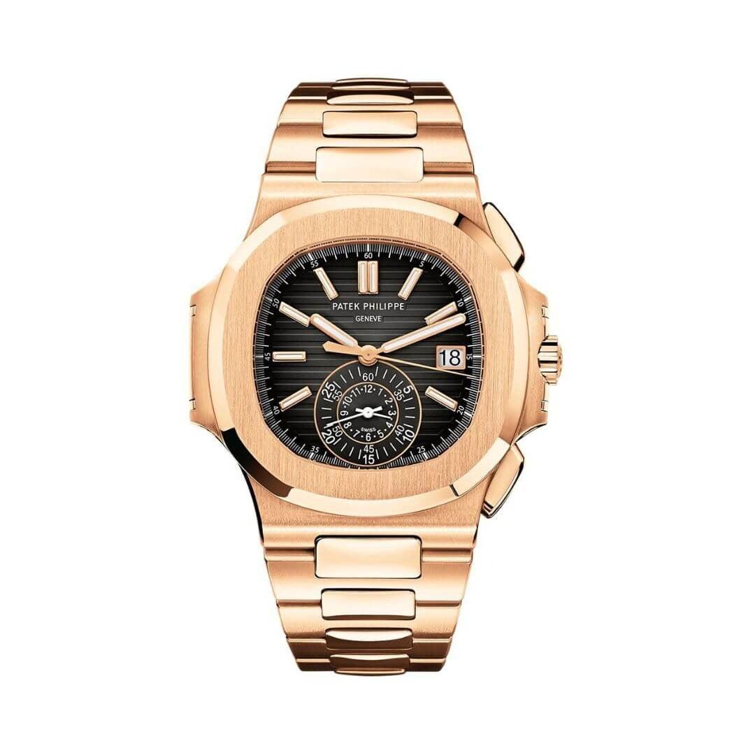 Patek Philippe Nautilus Luxury Watch with Black Gold Gradient Dial