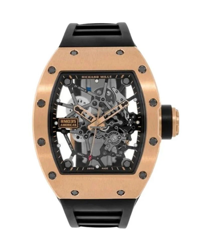 Richard Mille RM-035 Americas Toro Skeleton Automatic Luxury Men's Watch