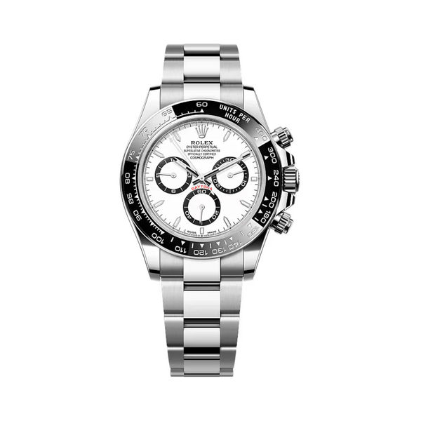 Rolex Cosmograph Daytona White Panda Men's Luxury Stainless Steel Watch
