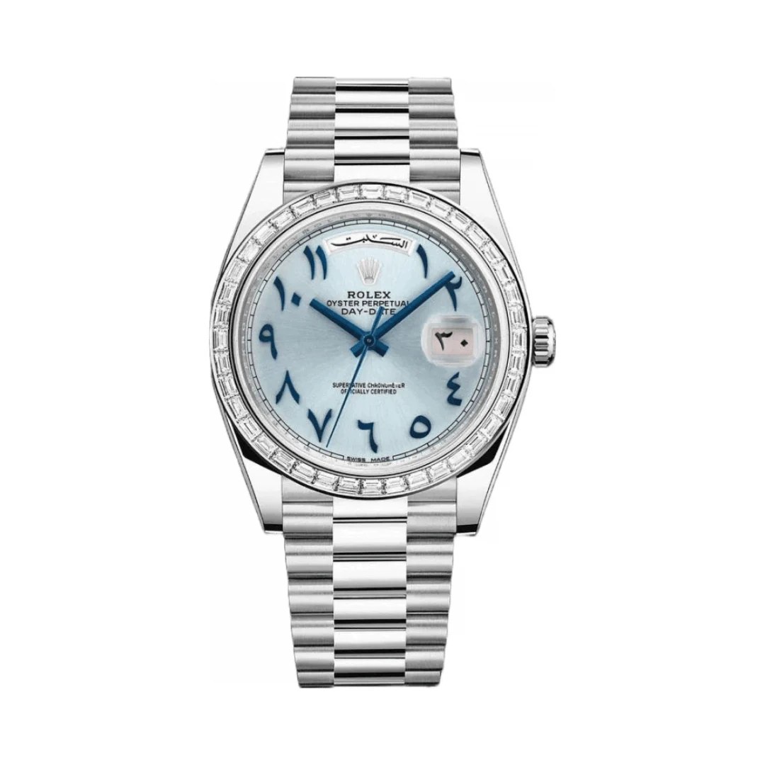 Rolex Day-Date 22839TBR Automatic Ice Blue Dial Men's Watch
