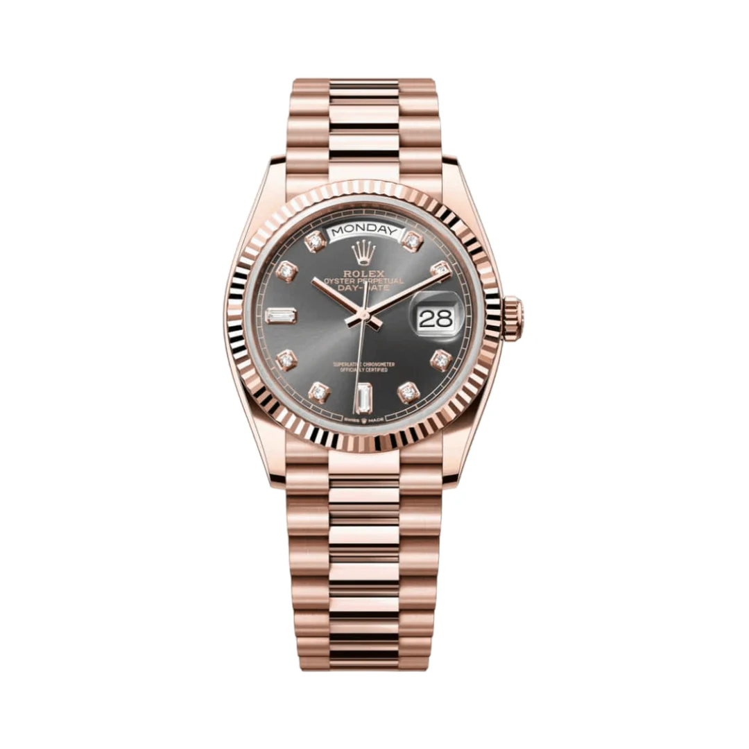 Rolex Day-Date 36 President Slate Gray Dial Luxury Watch