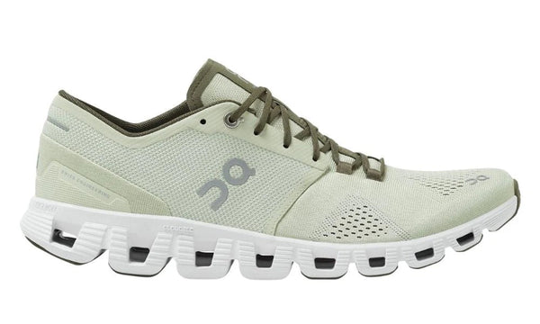 On Cloud X Lightweight Green Breathable Performance Running Shoes