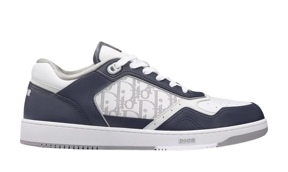 Dior B27 Smooth Calfskin With Dior Oblique Jacquard Deep Blue