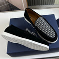 Premium Dior Black Leather Men's Loafers for Elegant Daily Wear