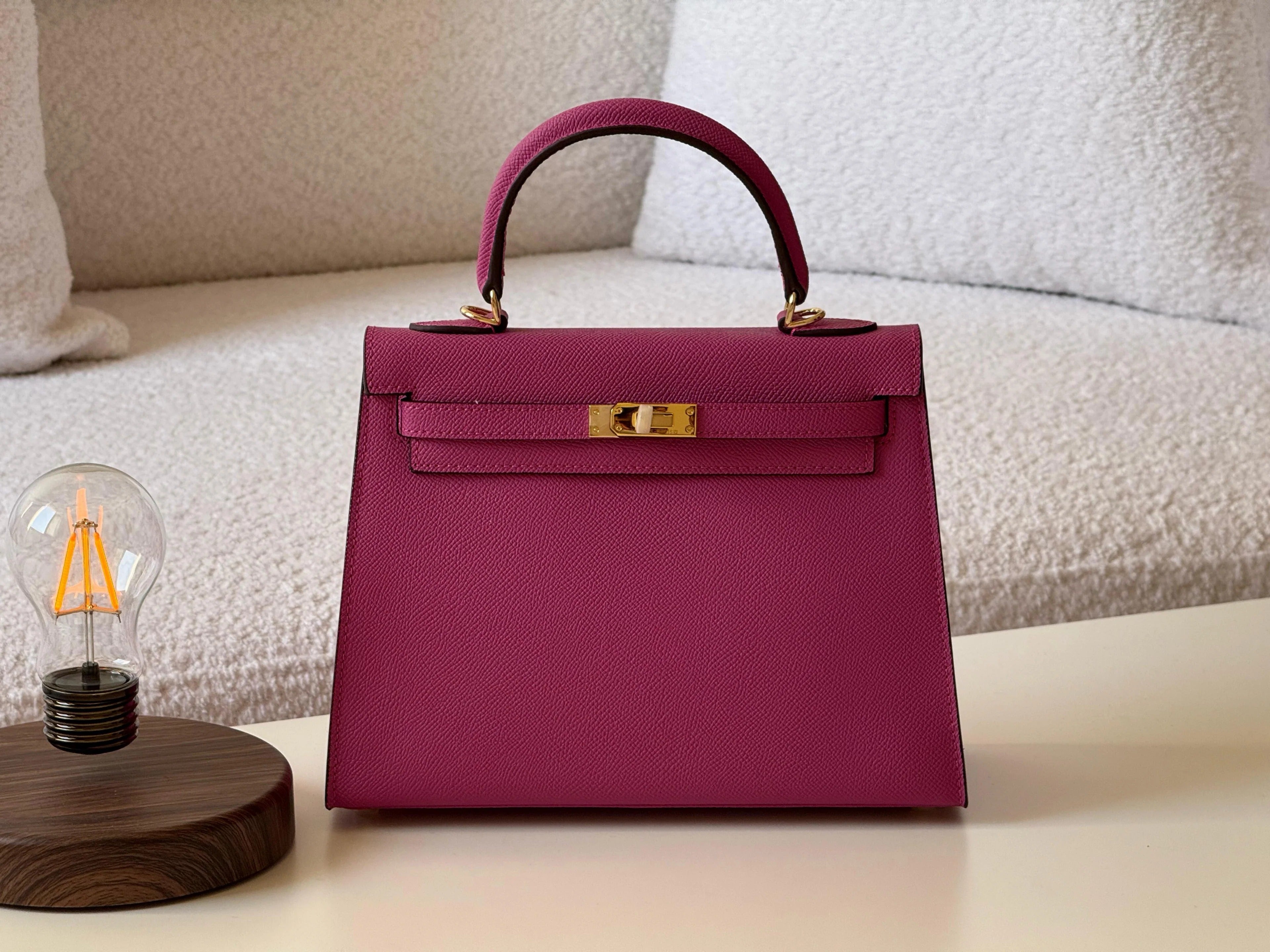 Kelly Style Premium Designer Handbag With Classic Structured Silhouette Design