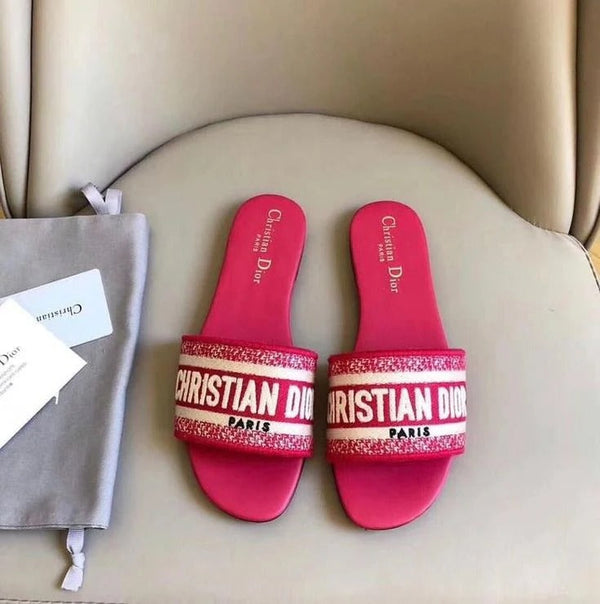 Christian Dior Luxury Designer Slides Comfortable Open Toe Summer Sandals