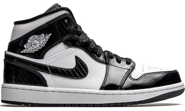 Air Jordan 1 Mid Carbon Fiber All-Star Black White High Top