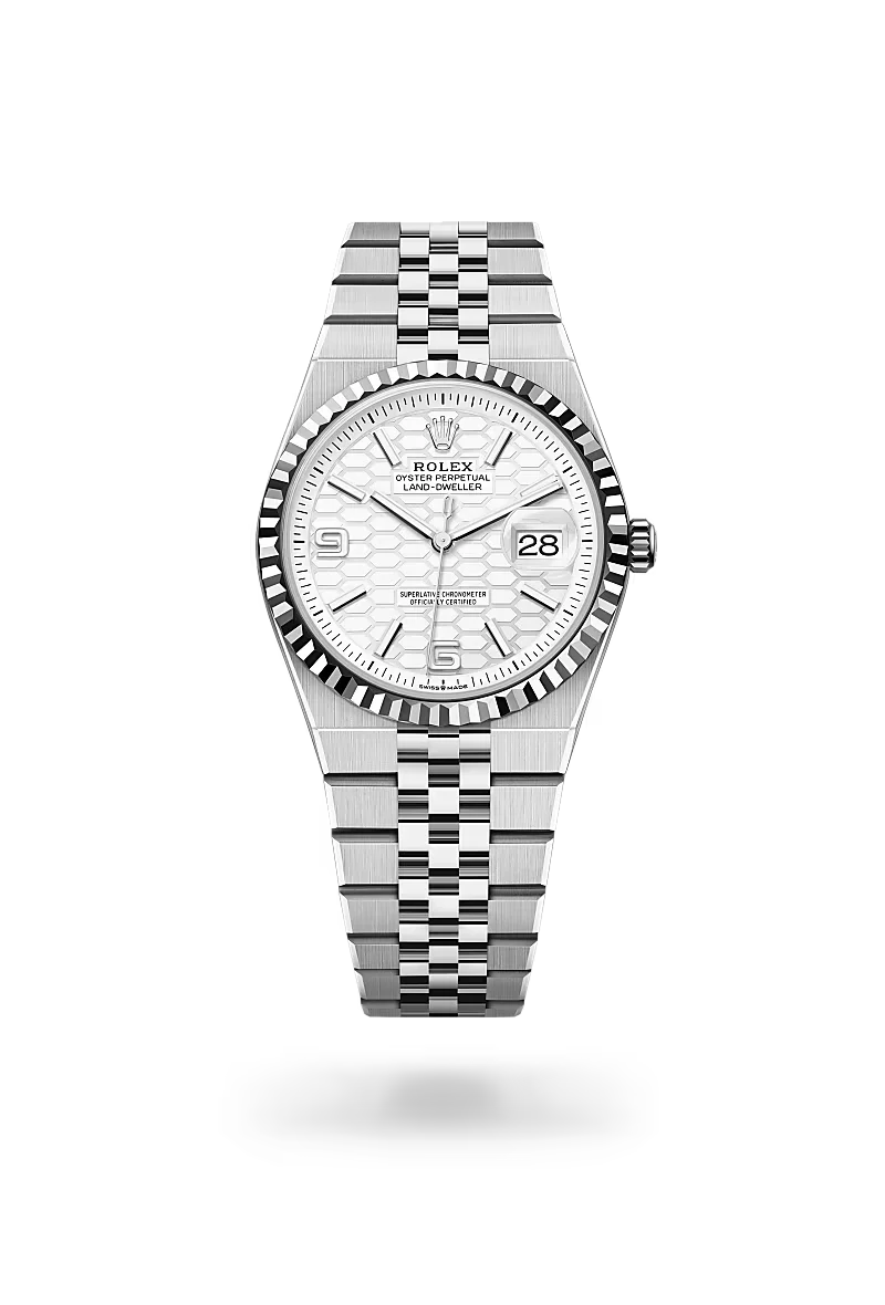 Rolex Land-Dweller 36mm Oystersteel and White Gold Luxury Watch