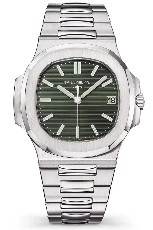 Patek Philippe Nautilus Ref 5711/1A-014 Olive Green Dial Luxury Watch