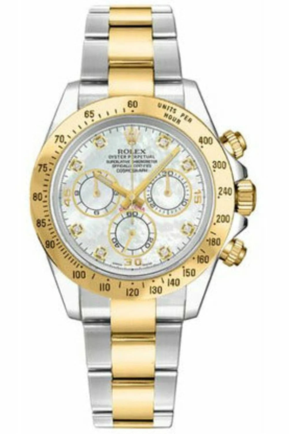 Rolex Cosmograph Daytona Chronograph Watch With Mother Of Pearl Dial