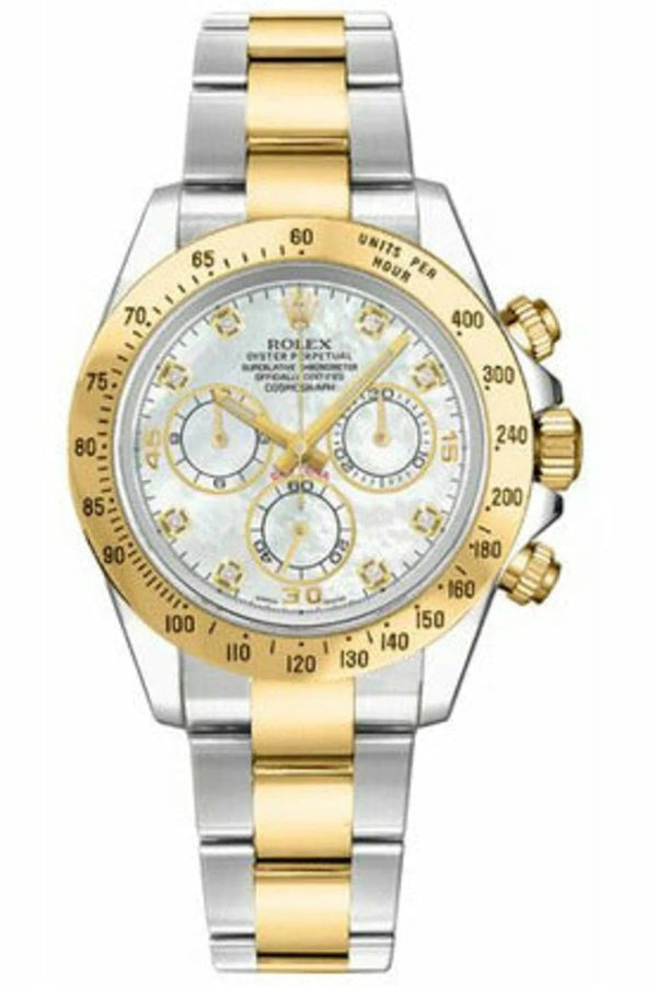 Rolex Cosmograph Daytona Chronograph Watch With Mother Of Pearl Dial