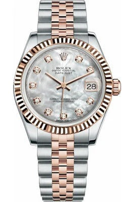 Rolex Datejust 31 Mother of Pearl Jubilee Bracelet Luxury Watch