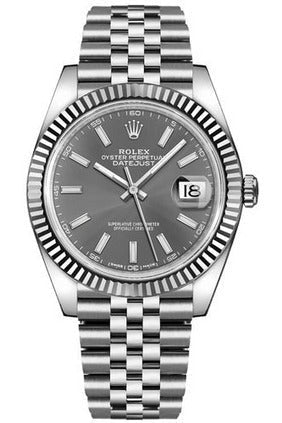 Rolex Datejust 41 Black Dial Men's Luxury Stainless Steel Watch