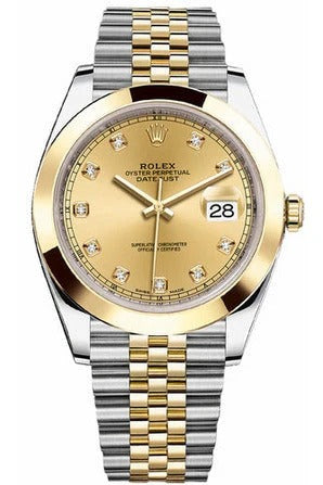 Rolex Datejust 41 Men's Gold Stainless Steel Luxury Watch