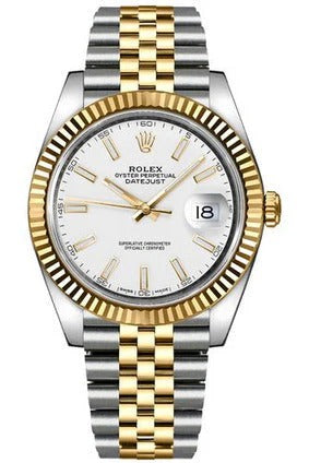 Rolex Datejust 41 White Dial Watch with Jubilee Bracelet