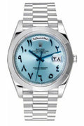 Rolex Day-Date 40mm Platinum Arabic Dial Luxury Automatic Wrist Watch
