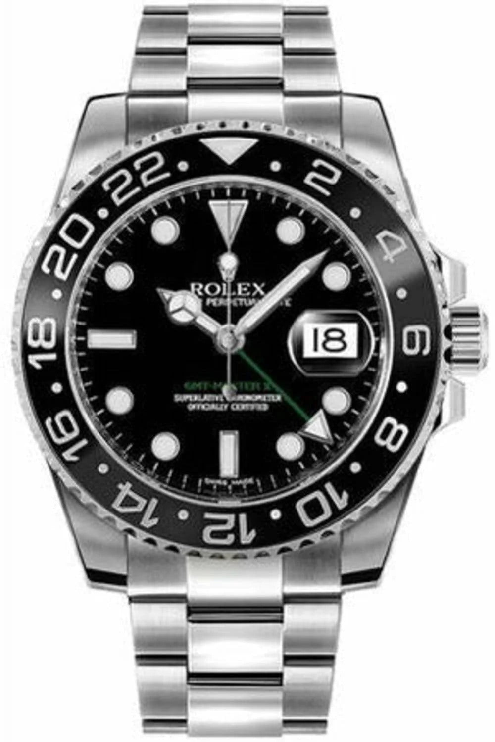 Rolex GMT-Master II 40mm Automatic Men's Luxury Steel Watch 116710LN