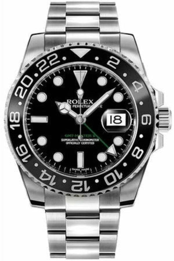 Rolex GMT-Master II 40mm Automatic Men's Luxury Steel Watch 116710LN