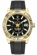 Rolex Sky-Dweller 18K Yellow Gold Luxury Men's Dress Watch
