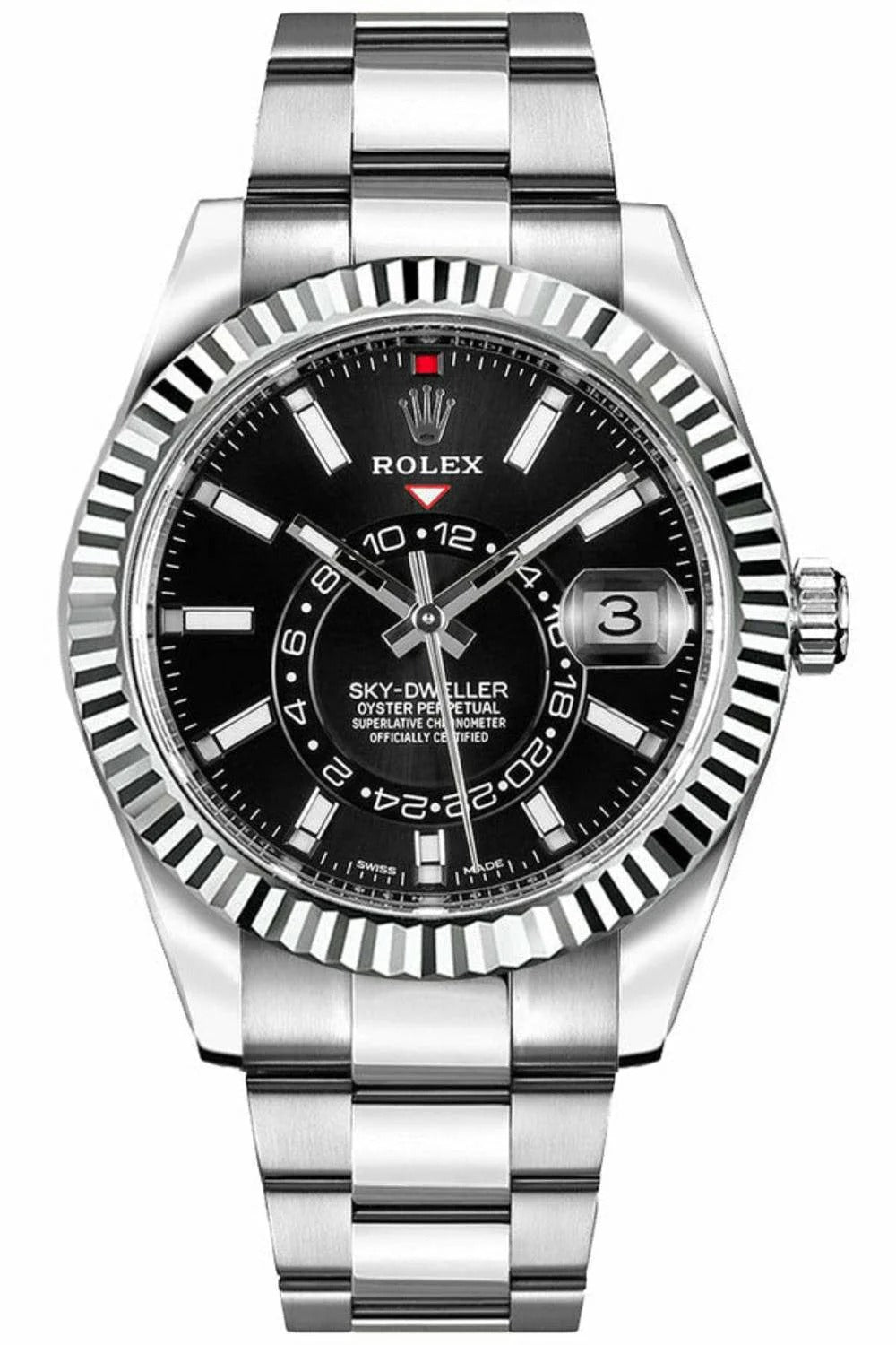 Rolex Sky-Dweller 42mm 18kt White Gold Luxury Men's Watch