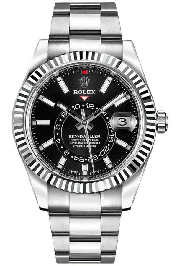 Rolex Sky-Dweller 42mm 18kt White Gold Luxury Men's Watch