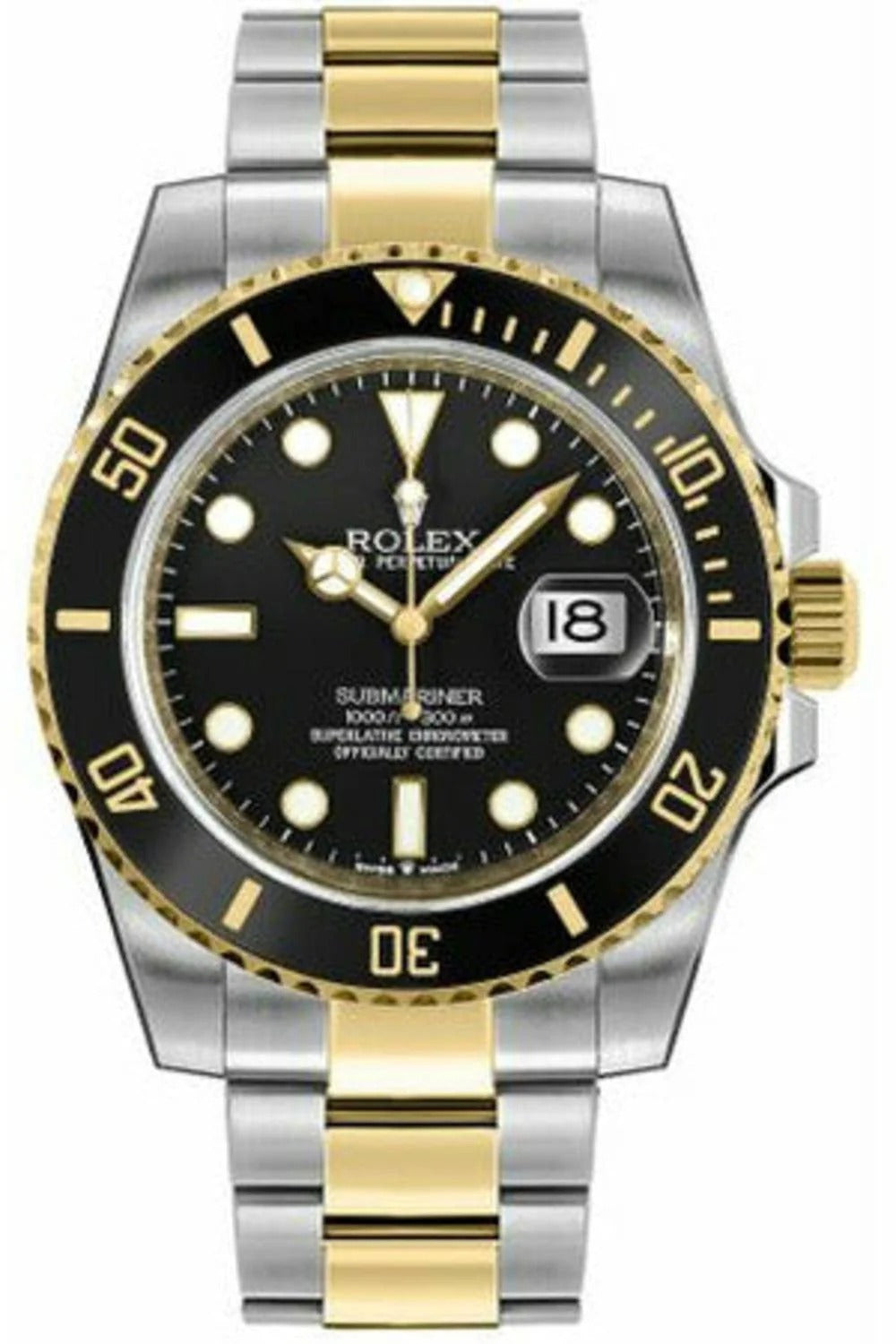 Rolex Submariner Date Two-Tone Oyster Bracelet 126613LN Luxury Watch