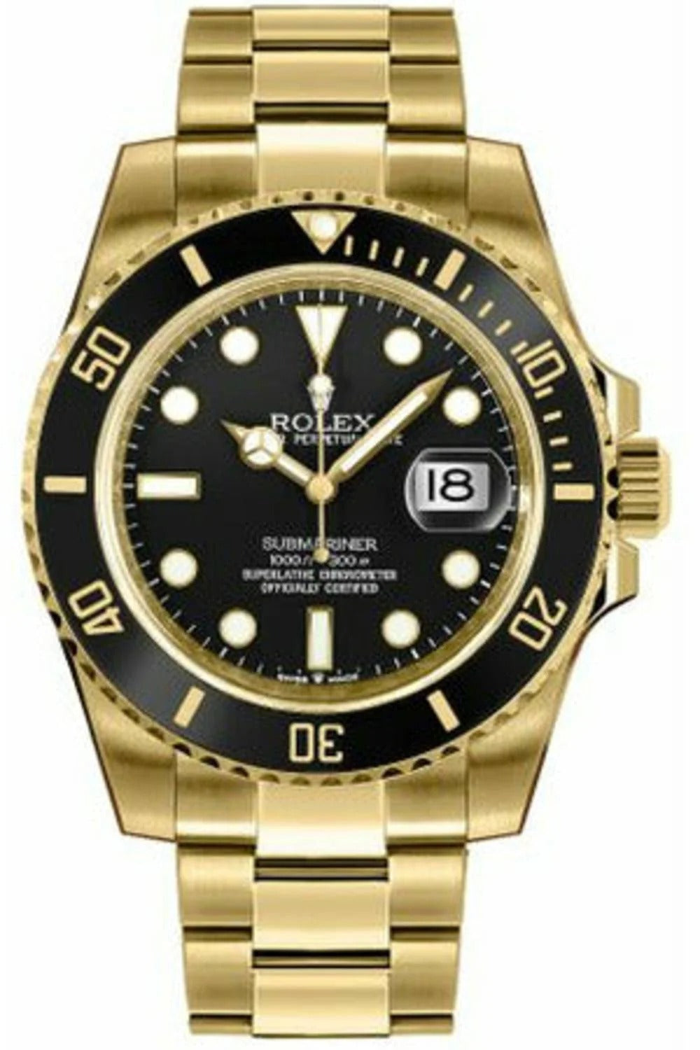 Rolex Submariner Date Yellow Gold Luxury Watch 126618LN Iconic Timepiece