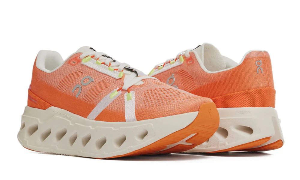 On Cloudeclipse Carrot Orange Max Cushioned Road Running Shoes