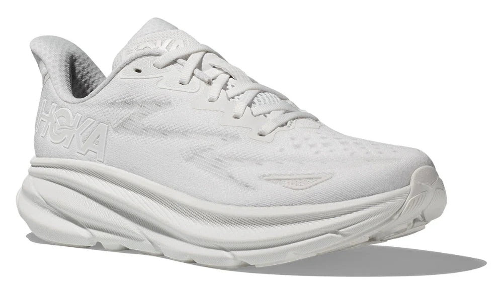 Hoka Clifton 9 Lightweight Breathable Cushioned Running Shoes White
