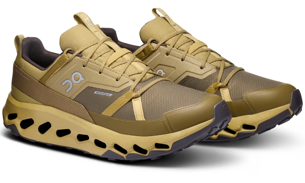 On Running Cloudhorizon Waterproof Safari Olive Cushioned Hiking Shoes