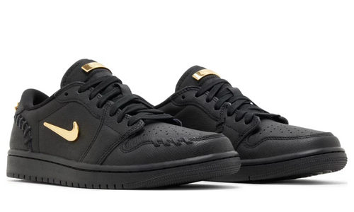 Air Jordan 1 Low Method of Make Black Gold Sneakers