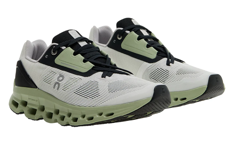 On Running Cloudstratus Performance Running Shoes White and Black