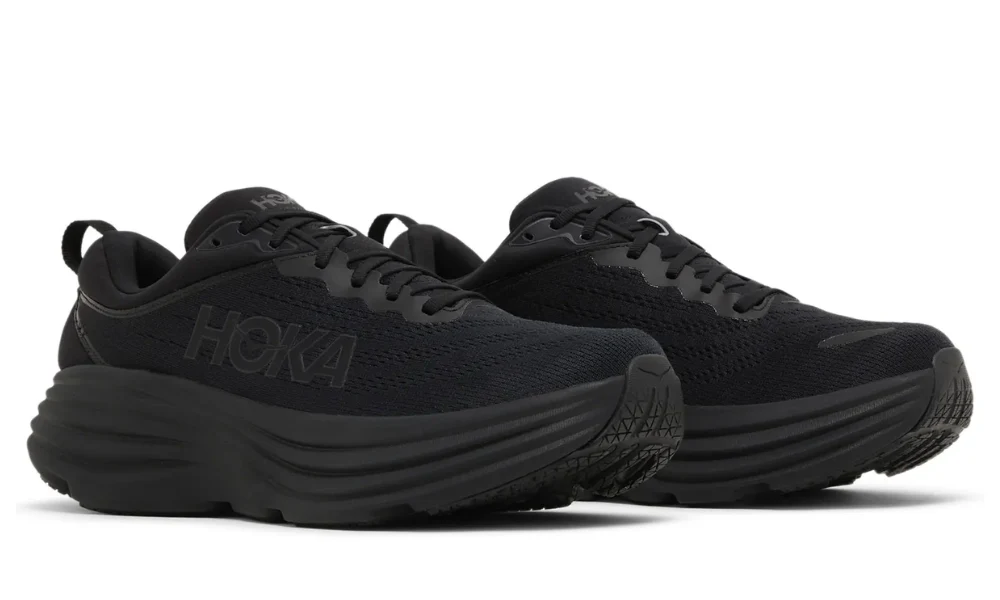 Hoka Bondi 8 Black Maximum Cushioning Performance Running Shoes