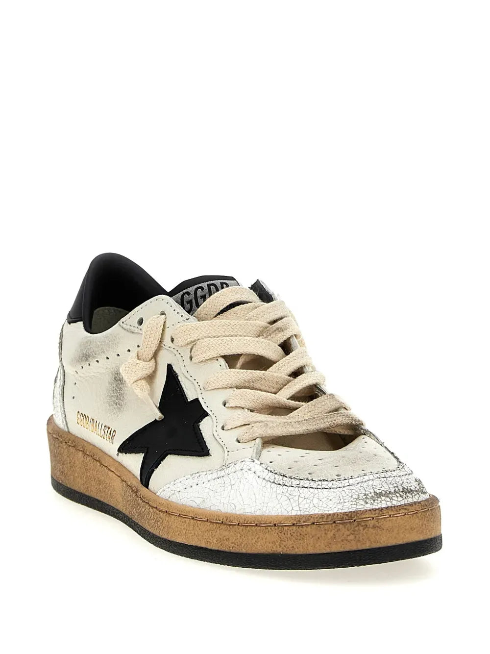 Golden Goose Ball Star Vintage Inspired Leather Low Top Sneakers