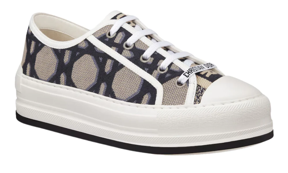 Dior Walk'N'Dior Platform 'Macrocannage - Deep Blue Beige'