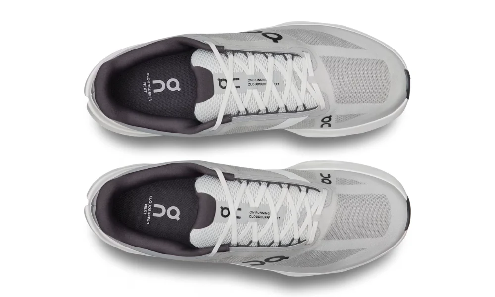 On Cloudsurfer Next Wide Glacier White Performance Running Shoes