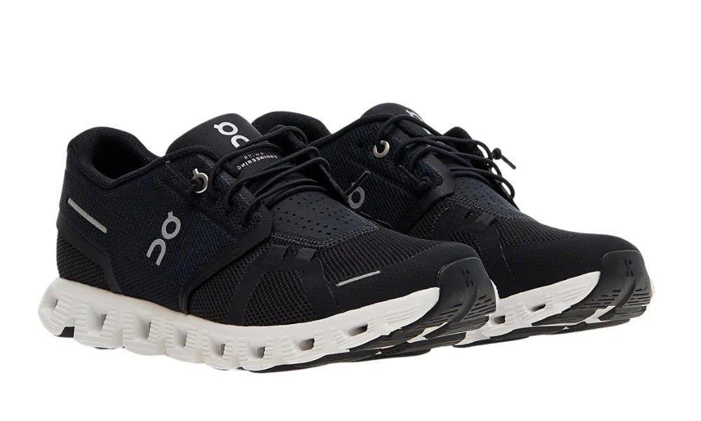 On Cloud 5 Lightweight Running Shoes Black White