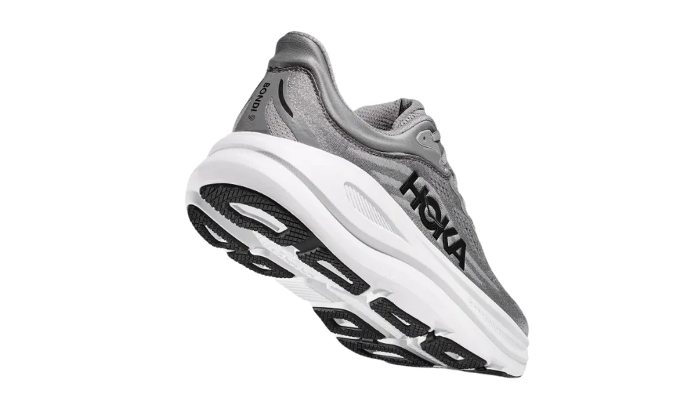 Hoka Bondi 9 Running Shoes in Galactic Grey Stellar Grey