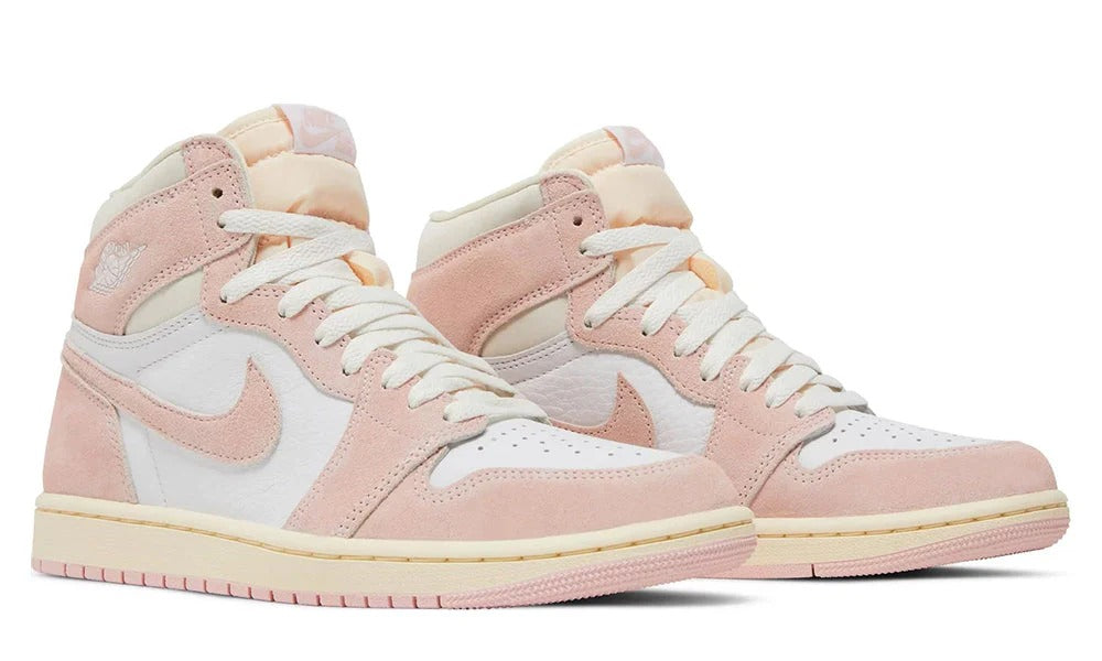 Air Jordan 1 Retro High OG Washed Pink Suede Sneakers