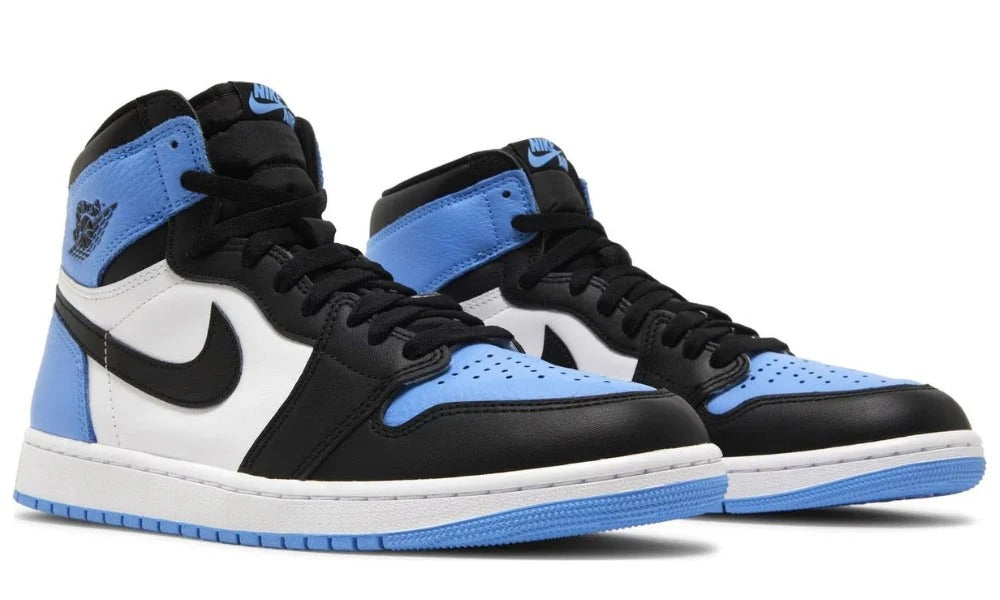 Air Jordan 1 Retro High OG UNC Toe Leather Basketball Sneakers