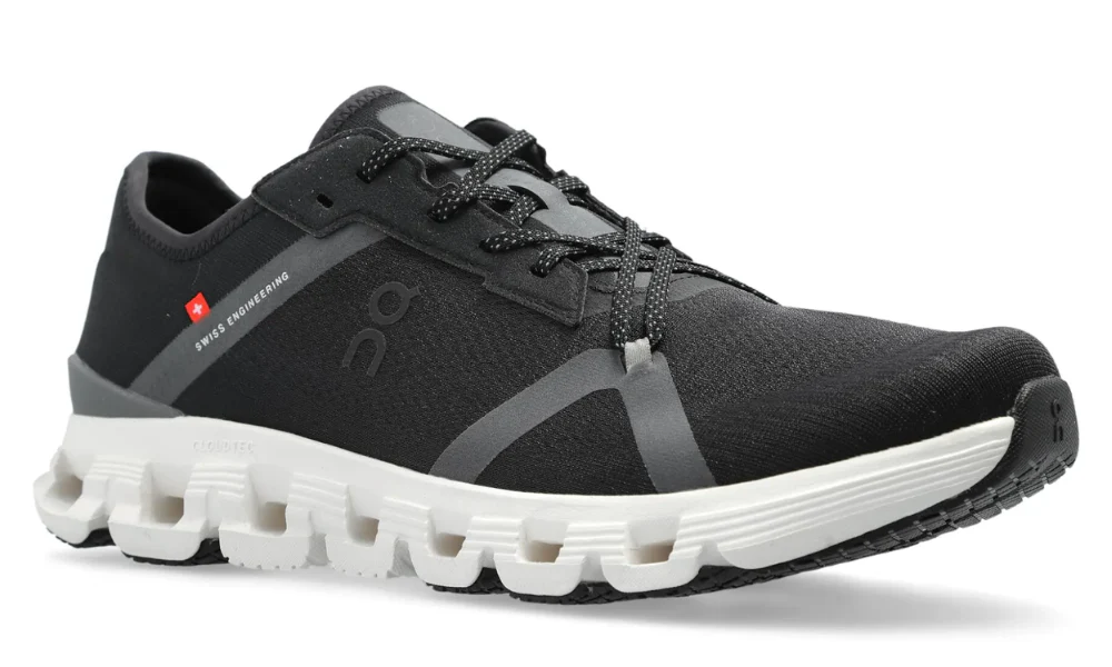 On Cloud X 4 AD Black Lightweight Versatile Training Shoes