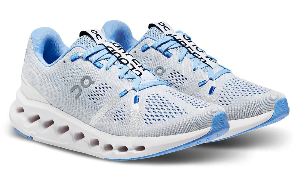 On Cloudsurfer Heather White Lightweight Performance Running Shoes for Training