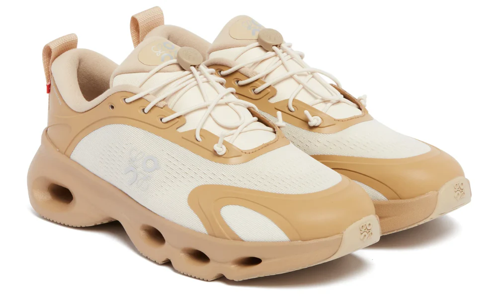 Loewe x On Running Cloudsolo Dark Sand Cream Performance Sneakers