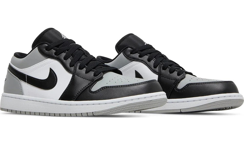 Air Jordan 1 Low Shadow Toe Sneakers Light Smoke Grey